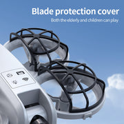 K100 Mini Drone with Screen Controller with SD Card, Two-batteries, Optical Flow Positioning, All-round Protection for Flight Paddles, Suitable for Beginner.