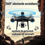 KY102 Drone with Screen Controller with SD card, Brushless Motor, Optical Flow Localization, Active Obstacle Avoidance, 2 batteries, One Key Take Off/Landing.