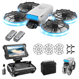 XJ2 Drone with LED Lighting Propeller Guard for Beginners Active Obstacle Avoidance